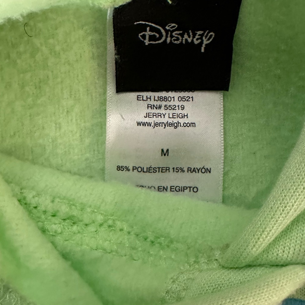 Women’s Disney Stitch Fleece Crop Hoodie Sweatshirt with Logo, Size Medi… - Picture 6 of 13